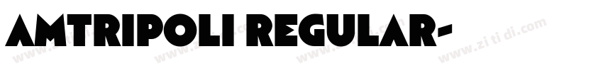 AMTripoli Regular字体转换